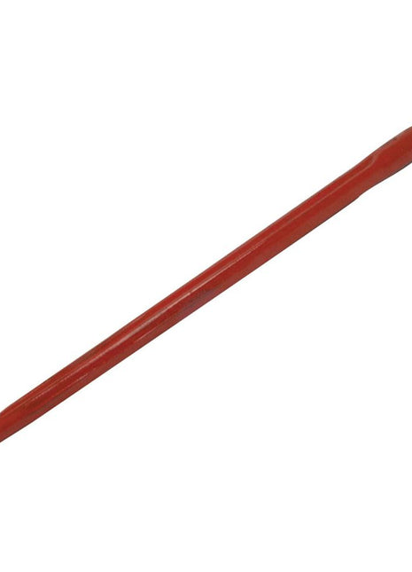 A red pointed metal tool with a hexagonal head, featuring Conus 1 technology for maximum torque of 500 Nm, known as the Loader Tine - Straight 810mm, Thread size: M22 x 1.50 (H - fluted) To fit as: 878665M1 - S.77023 by Sparex.