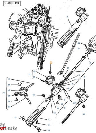 Massey Ferguson Lock Nut M12 - 1442190X1 - ACW1061400 | OEM | Massey Ferguson parts | Nuts-Massey Ferguson-