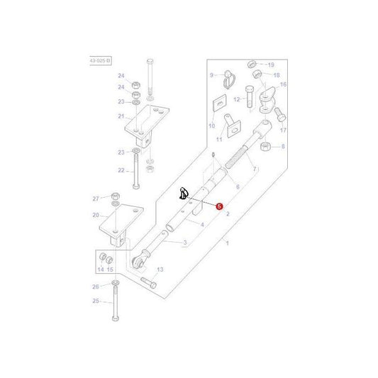 Locking Pin - 3819396M91 - Massey Tractor Parts