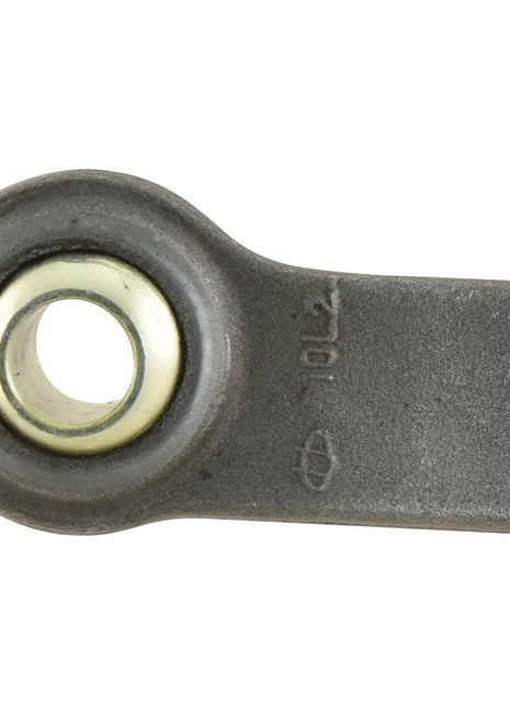 The Lower Link Weld On Ball End (Cat. 1) RH, Sparex Part No. S.22756, is a metal rod end with a circular hole encased in a bushing, ideal for mechanical or engineering applications and compatible with Massey Ferguson and Ford / New Holland machinery.