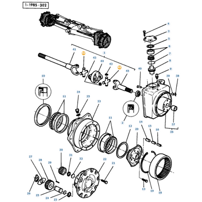 Massey Ferguson Cross Piece - 1423444M1 - Massey Tractor Parts