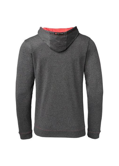 Check out the classic AGCO Men’s Hoodie (Product code: X993312006) in grey, showcasing a red-lined hood and featuring the Massey Ferguson logo prominently on the back.