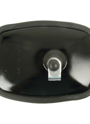 A Sparex Mirror Head - Rectangular, Flat, 178 x 127mm (S.51906), suitable for right-hand and left-hand use, features a durable lower clamp attachment with a mounting bracket on the back side, providing a clear view from the rear.