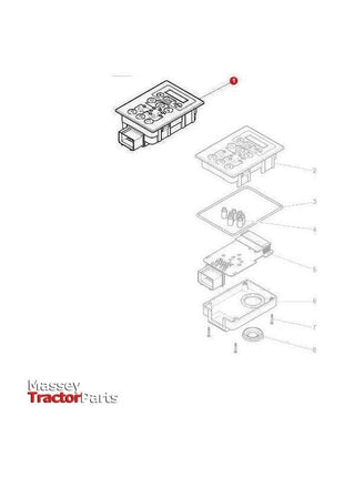 Massey Ferguson Module - 4282981M2 | OEM | Massey Ferguson parts | Light Switches-Massey Ferguson-Control Boxes,Engine Electrics and Instruments,Farming Parts,Lighting & Electrical Accessories,Tractor Parts