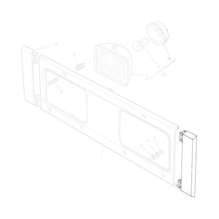 Moulding Light Surround R/H - 1694996M1 - Massey Tractor Parts