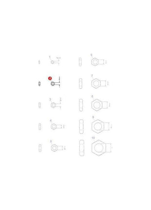 Nut 1/4 UNC - 375107X1 | OEM |  parts | Nuts-Massey Ferguson-Bolts,Bolts & Set Screws,Farming Parts,Metric,Nuts,Screws & Fasteners,Threaded Bar,Towing & Fasteners,Tractor Parts,UNC,UNF