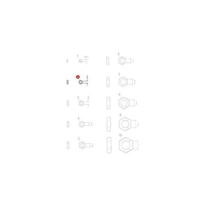 Nut 1/4 UNC - 375107X1 | OEM |  parts | Nuts-Massey Ferguson-Bolts,Bolts & Set Screws,Farming Parts,Metric,Nuts,Screws & Fasteners,Threaded Bar,Towing & Fasteners,Tractor Parts,UNC,UNF