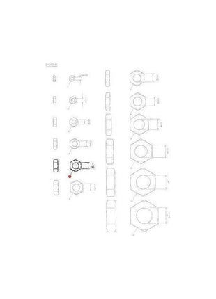 Massey Ferguson Nut 7/16 UNF - 353426X1 | OEM | Massey Ferguson parts | Nuts-Massey Ferguson-Bolts,Bolts & Set Screws,Farming Parts,Metric,Nuts,Screws & Fasteners,Threaded Bar,Towing & Fasteners,Tractor Parts,UNC,UNF