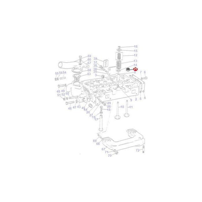 Nut Cylinder Head/Conrod - 1476245X1 - Massey Tractor Parts