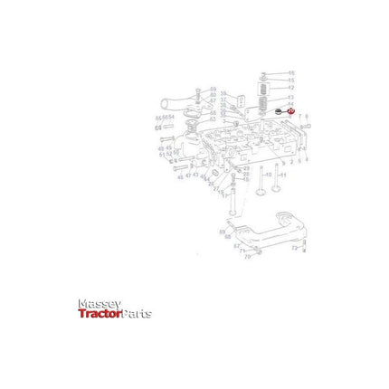 Massey Ferguson Nut Cylinder Head/Conrod - 1476245X1 | OEM | Massey Ferguson parts | Cylinder Head Studs & Bolts-Massey Ferguson-Block Components,Connecting Rods,Engine & Filters,Engine Parts,Farming Parts,Tractor Parts