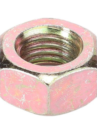 A Massey Ferguson Nut M16, model 339034X1 by AGCO, in pink with visible internal threading.
