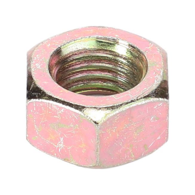A Massey Ferguson Nut M16, model 339034X1 by AGCO, in pink with visible internal threading.