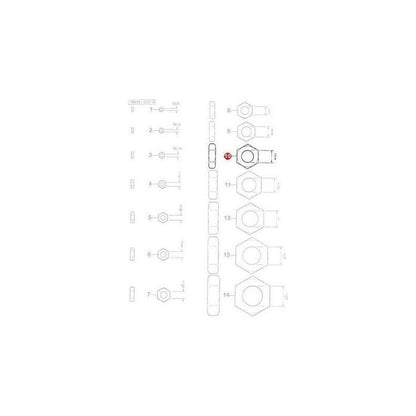 Nut M20 - 375100X1 | OEM |  parts | Nuts-Massey Ferguson-Bolts,Bolts & Set Screws,Farming Parts,Metric,Nuts,Screws & Fasteners,Towing & Fasteners,Tractor Parts,UNC,UNF