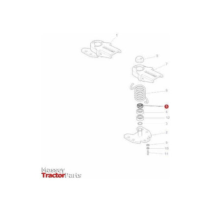 Massey Ferguson Nut Pivot Bracket - 3015395X1 | OEM | Massey Ferguson parts | Axles & Power Transmission-Massey Ferguson-Axles & Power Train,Bolts & Nuts,Farming Parts,Tractor Parts,Wheels & Mudguards