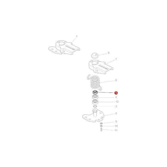 Nut Pivot Bracket - 3015395X1 - Massey Tractor Parts