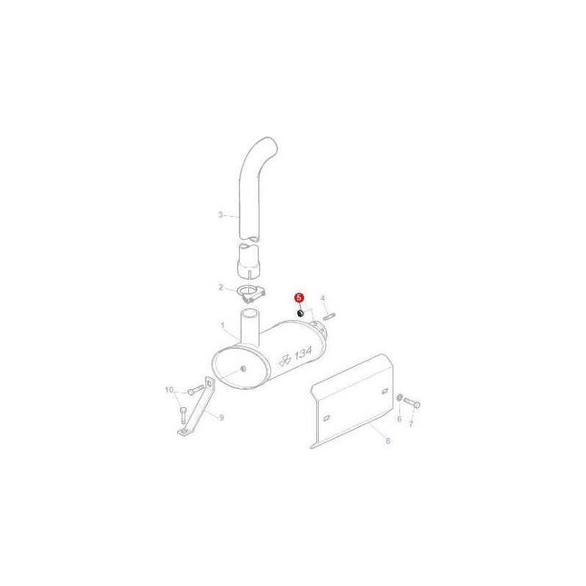 Massey Ferguson Nut Silencer - 3010572X1 | OEM | Massey Ferguson parts | Nuts-Massey Ferguson-2 Piece Fittings,Axles & Power Train,Bolts & Nuts,Bolts & O rings,Farming Parts,Hydraulic Fluid Connectors,Hydraulics,Inserts,Machinery Parts,Nuts,Plough & Cultivation Fasteners,SAE,Screws & Fasteners,Towing & Fasteners,Tractor Parts,Wheels & Mudguards