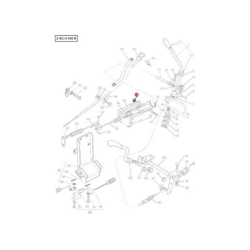 Massey Ferguson Nut Slider Housing - 1443615X1 | OEM | Massey Ferguson parts | Throttle-Massey Ferguson-Bolts,Bolts & Set Screws,Farming Parts,Metric,Nuts,Screws & Fasteners,Setscrews,Towing & Fasteners,Tractor Parts,UNC,UNF