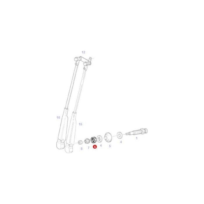 Nut Windscreen Wiper - X830270057000 - Massey Tractor Parts