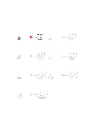 Nut Wing 1/4 UNF - 355582X1 - Massey Tractor Parts