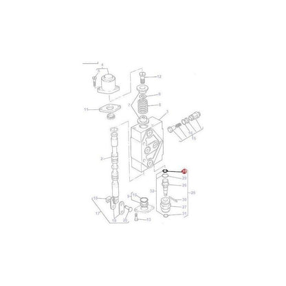ORing Distributor - 831520M1 | OEM |  parts | Tractor Spool Valves-Massey Ferguson-Farming Parts,Hydraulics,Tractor Hydraulic,Tractor Parts,Tractor Spool Valves