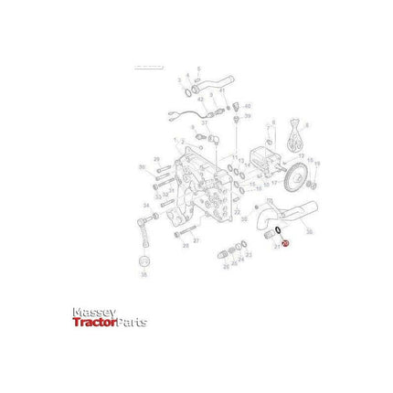 Light Grey T-shirt with Tractor Print - X993322010-Massey Ferguson-Clothing,t-shirt