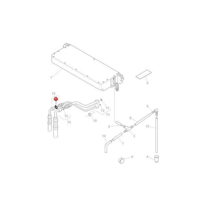 O Ring Air Con Pipe - 3010471X1 - Massey Tractor Parts