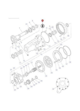 O Ring Axle Housing - 4301296M1 - Massey Tractor Parts