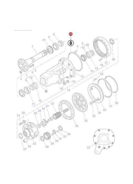 O Ring Axle Housing - 4301296M1 - Massey Tractor Parts