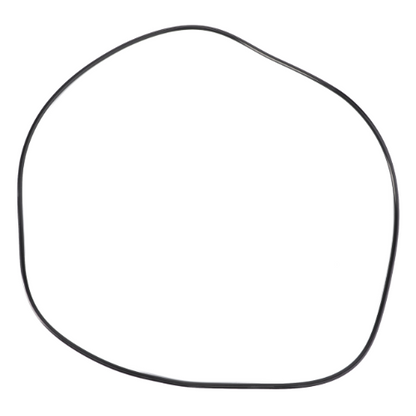 An abstract, black outlined, irregular circular shape on a white background resembles an AGCO Massey Ferguson - O Ring Brake Piston - 3617901M2 used in tractors.