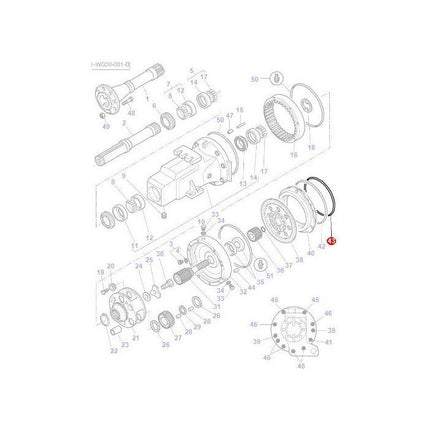 O Ring Brake Piston - 3716335M1 - Massey Tractor Parts