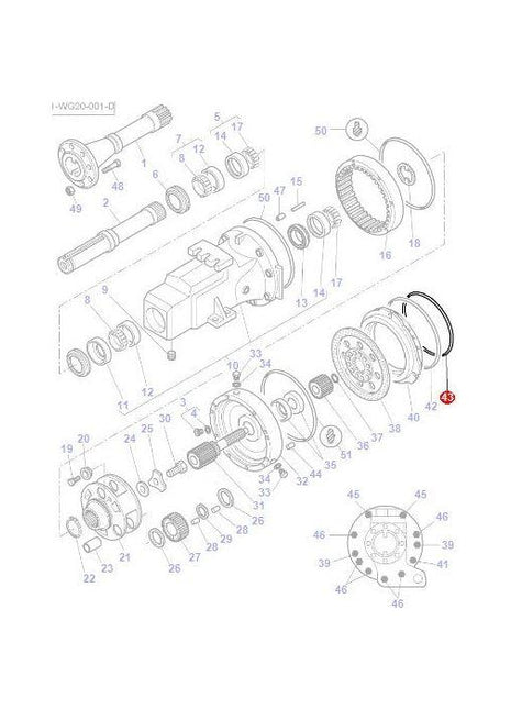 O Ring Brake Piston - 3716335M1 - Massey Tractor Parts