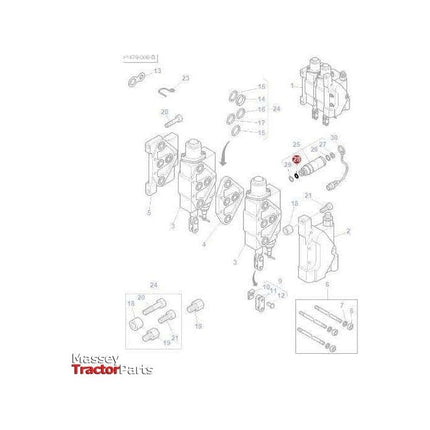 Massey Ferguson O Ring Diameter 19.4x2.1 - 3019398X1 | OEM | Massey Ferguson parts | Tractor Spool Valves-Massey Ferguson-Engine & Filters,Farming Parts,O Rings,O Rings & Accessories,PTO,PTO & Linkage,PTO Guards & Accessories,Seals,Tractor Parts