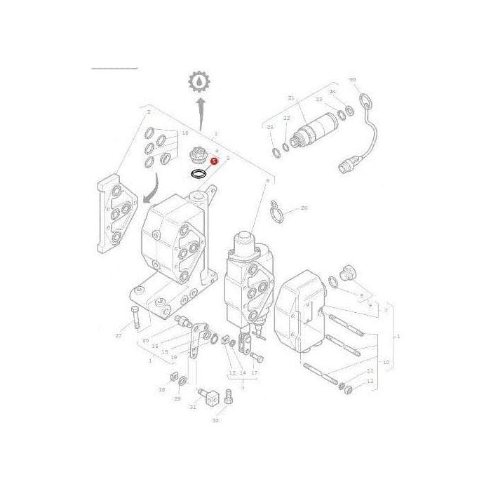Massey Ferguson O Ring Oil Cap - 3019399X1 | OEM | Massey Ferguson parts | Tractor Spool Valves-Massey Ferguson-Engine & Filters,Farming Parts,O Rings,O Rings & Accessories,Seals,Tractor Parts