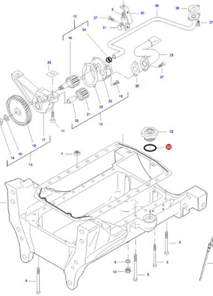 Massey Ferguson O-Ring Seal - V614704850 | OEM | Massey Ferguson parts | Seals-Massey Ferguson-Combine,Farming Parts,Harvesting & Cutting,Hydraulic Couplings,Hydraulics,Machinery Parts,Miscellaneous,Tractor Parts