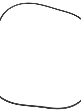 A black rubber O-ring, measuring 253.59 mm in diameter and 3.53 mm in thickness, lies in a slightly irregular circular shape on a white background, reminiscent of the sturdy, utilitarian design seen in Massey Ferguson transmissions by AGCO (Model No. 378290X1).