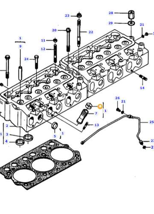 Massey Ferguson O-ring - V614602415 | Valtra-Massey Ferguson-Cylinder Head Components,Engine & Filters,Engine Parts,Farming Parts,Tractor Parts