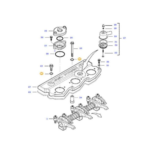O-ring - V614901030 - Massey Tractor Parts