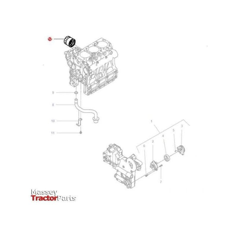 Oil Filter - 72201898-Massey Ferguson-Engine & Filters,Engine Oil,Farming Parts,Filters,On Sale,Tractor Parts