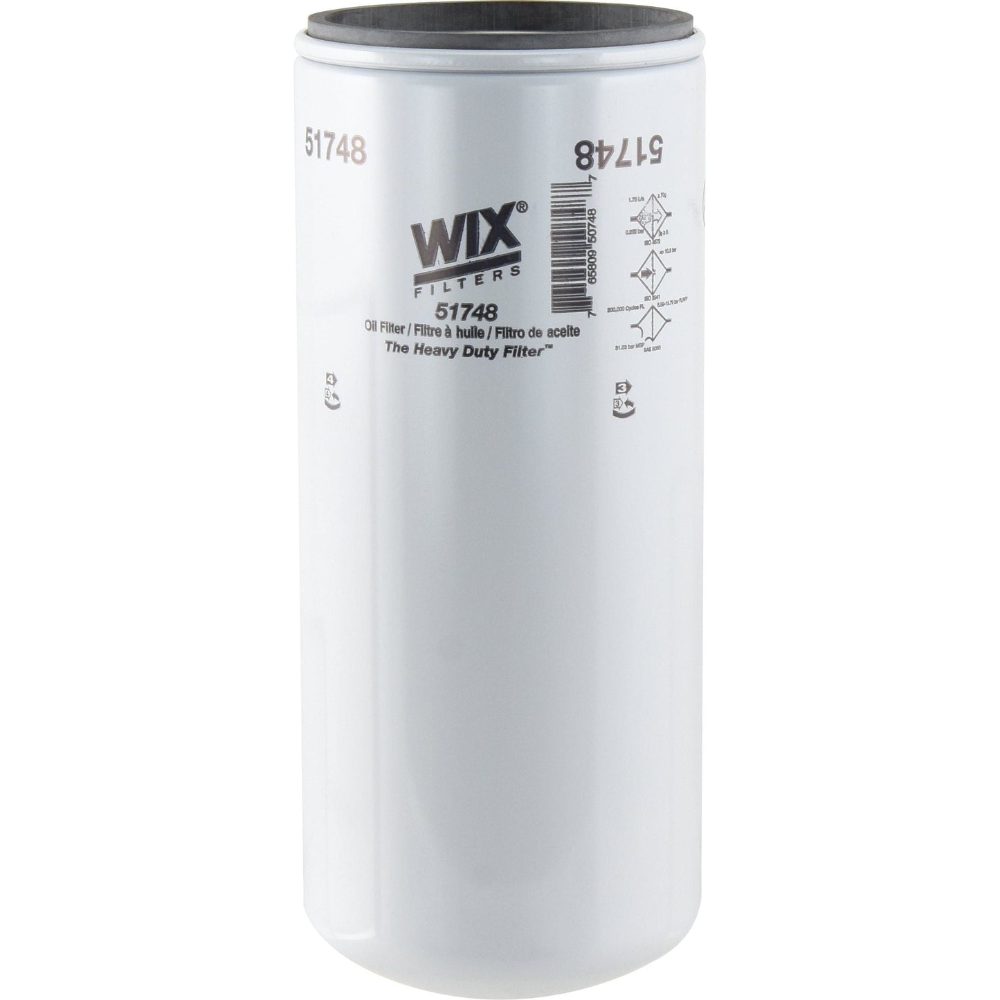 A cylindrical white Sparex oil filter, part number S.154502, features filtration instructions and boasts Enhanced Cellulose for superior performance.