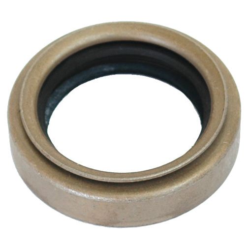 The Sparex Oil Seal (Part No. S.42195), a metal ring with an inner black rubber seal, is suitable for Seal Front Timing Cover applications on Massey Ferguson and Case IH machinery.