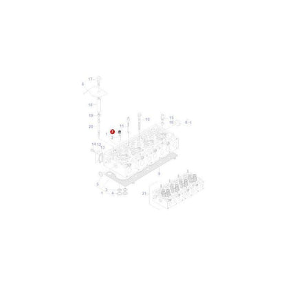 Massey Ferguson Oil Seal Valve Stem - V837073165 | OEM | Massey Ferguson parts | Engine Parts-Massey Ferguson-Cylinder Head Components,Engine & Filters,Engine Parts,Farming Parts,Tractor Parts,Valve Stem Seals