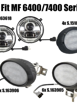 Massey Ferguson 64/7400 Series LED Light Kit Complete