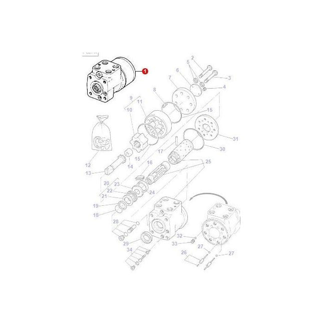 Orbital Unit - 3384675M1 - Massey Tractor Parts
