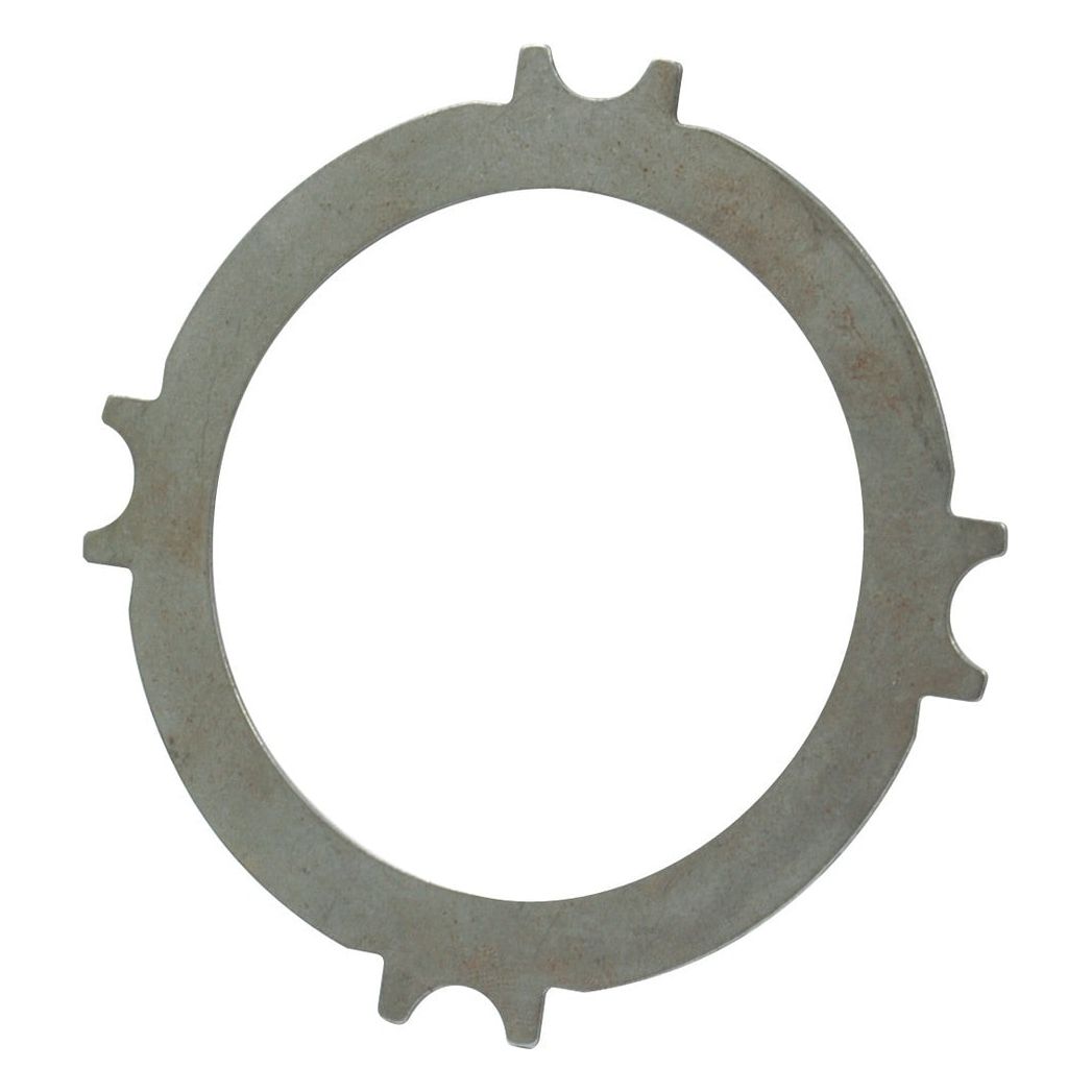 A PTO Clutch Plate (Sparex Part No. S.56974) by Sparex is a metal ring featuring circular cutouts at intervals around its edge, resembling a gear or locking spline, similar to those used in Case IH machinery.
