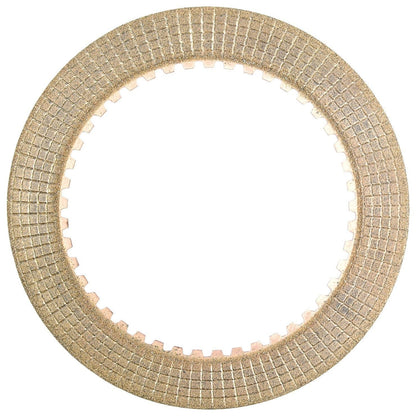An image of a textured, round metallic object with a grid pattern and a central hole, resembling the PTO Clutch Plate by Sparex (Part No. S.65365) for Ford/New Holland machinery.