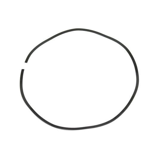 A PTO Clutch Spring (Sparex Part No.S.41435) from Sparex, appearing as a thin black circular rubber band with a small gap on one side, set against a white background, evoking the dependable nature of machinery such as Massey Ferguson.