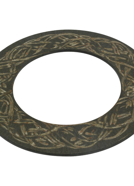A circular, dark-colored stone ring with an intricate, interwoven pattern engraved on its surface, reminiscent of the detailed craftsmanship seen in Sparex products like the PTO Friction Disc - S.6684.