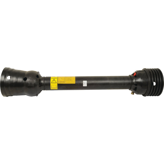 A black agricultural driveline power take-off (PTO) shaft featuring Sparex's PTO Guard - Easylock - Wide Angle with 1010mm length, large guard, and safety labels (Sparex Part No. S.26363).