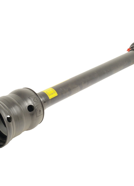 Image of a black plastic mechanical component with a cylindrical shape and fittings on both ends, designed as the Sparex PTO Guard - Easylock - Wide Angle, Small size with a length of 1010mm (Sparex Part No. S.20231).