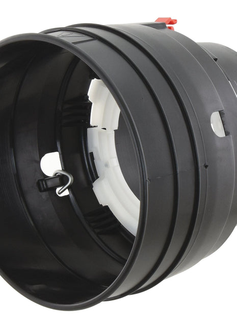 Image of a Weasler PTO Safety Cone (Sparex Part No.S.56634), a black plastic cylindrical device with a white inner ring and various clips and connectors, likely part of a mechanical or electrical system.